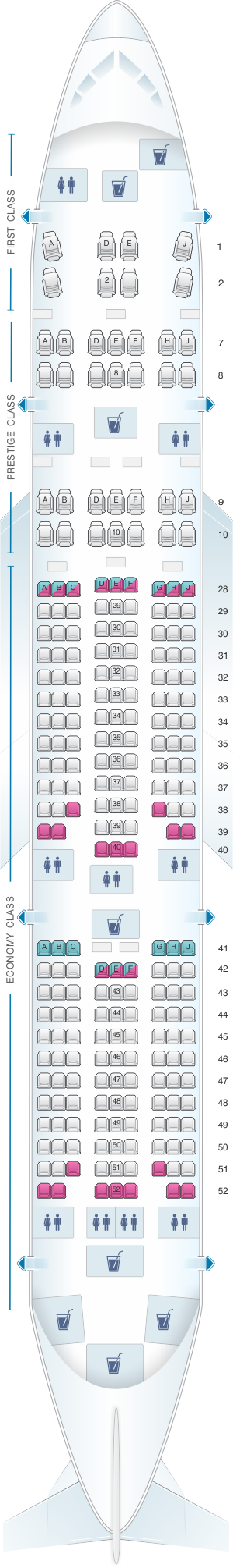 Korean Air Boeing 777 300er Seat Map - Infoupdate.org