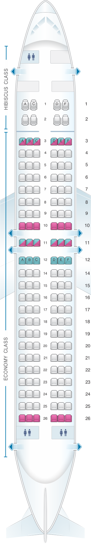 Plan De Cabine Aircalin Airbus A320 