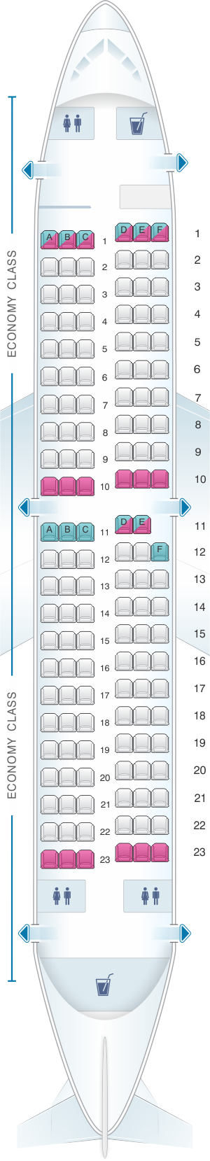 plan-de-cabine-southwest-airlines-boeing-b737-300-137pax-seatmaestro-fr