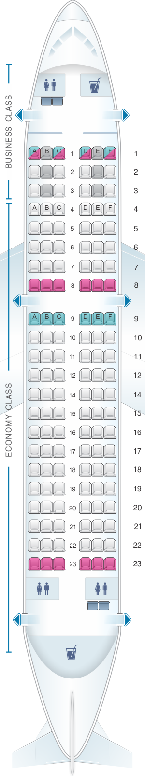 Plan De Cabine Turkish Airlines Airbus A319 132 Seatmaestro Fr