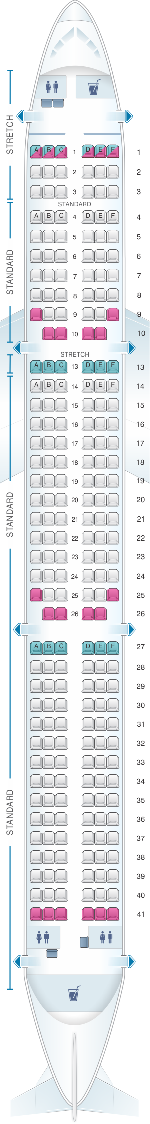 Frontier Airlines Seat Layout