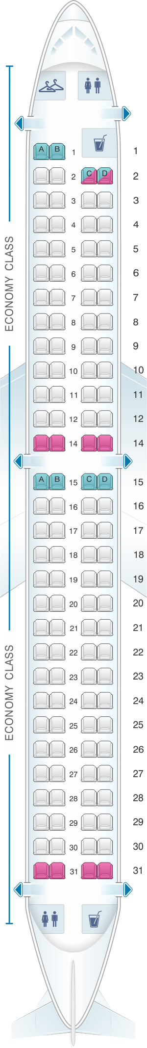 breeze airline seating chart