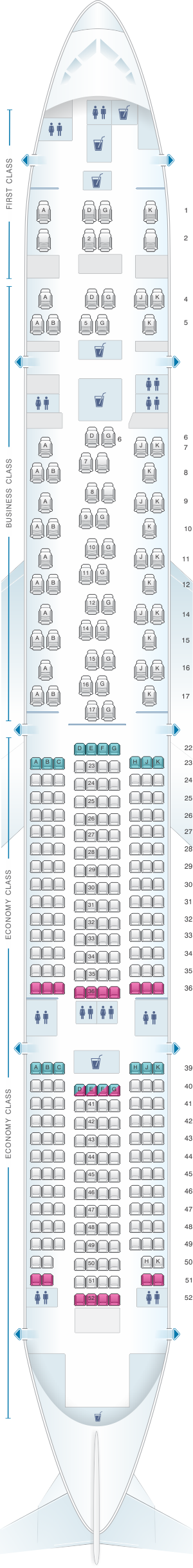 Plan De Cabine Swiss Boeing B777 300er Seatmaestro Fr