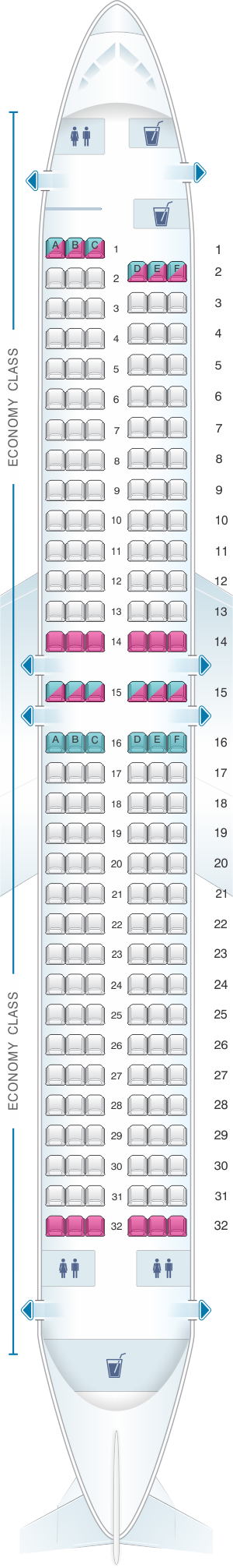 Plan De Cabine Tarom Boeing B737 800 Seatmaestro Fr